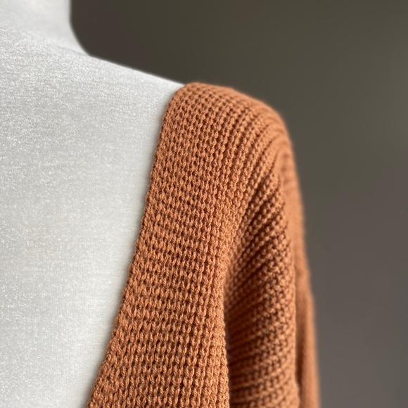 Burnt Orange Backless Sweater - Picture 7 of 7